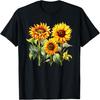 Solroskonst Blommaälskare Blommig för Kvinnor T-shirt