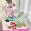 1 pz Bicchiere in Vetro Stile Francese da 250 ml Bicchiere da Vino a Forma di Fiore Simpatico Bicchiere per Bere Tè Boba Casa Bar Bicchieri Regali Vacanze Estive