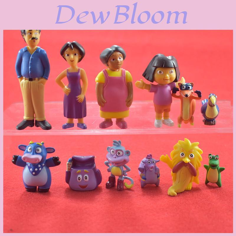 Stunning Dora The Explorer Figure Set Toy Playset With 12 Charming Figurines For Collectors