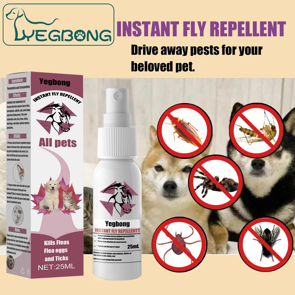  Pet Insect  - 25ML Specially Formulated Pet Spray For In Vitro  Of Lice And Ticks