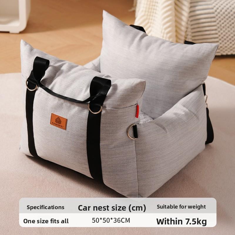

High Quality Car Seat Cover Cat Hammock Safety Seat Cushion Anti-theft Car Portable Home Dual-purpose Nest Pad Dog Accessories сірий