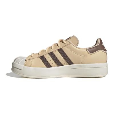 Adidași Originali Superstar Durabili cu Top Scund Adidași Femei Maro Alb IE5523