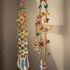 Faux Crystal Suncatcher Decoration Indoor Outdoor Garden Window Wall Hanging Rainbow Maker Sun Moon Star Ornament Pendant