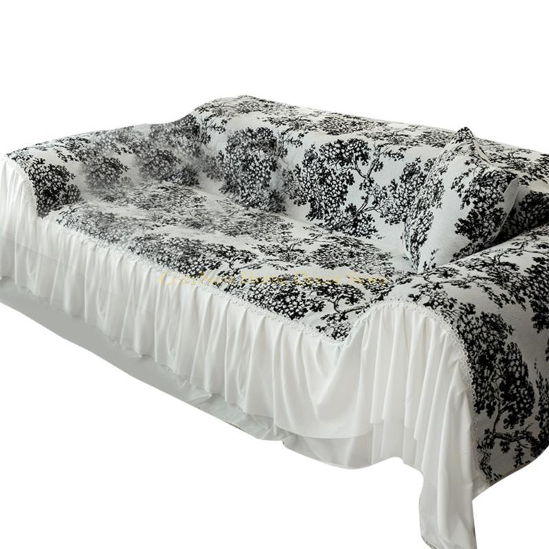 

92MF Chenilles Sofa Blanket Comfortable Padded Plushes Cushions NonSlip Leather Sofa Cover Cover Cloth Towel A