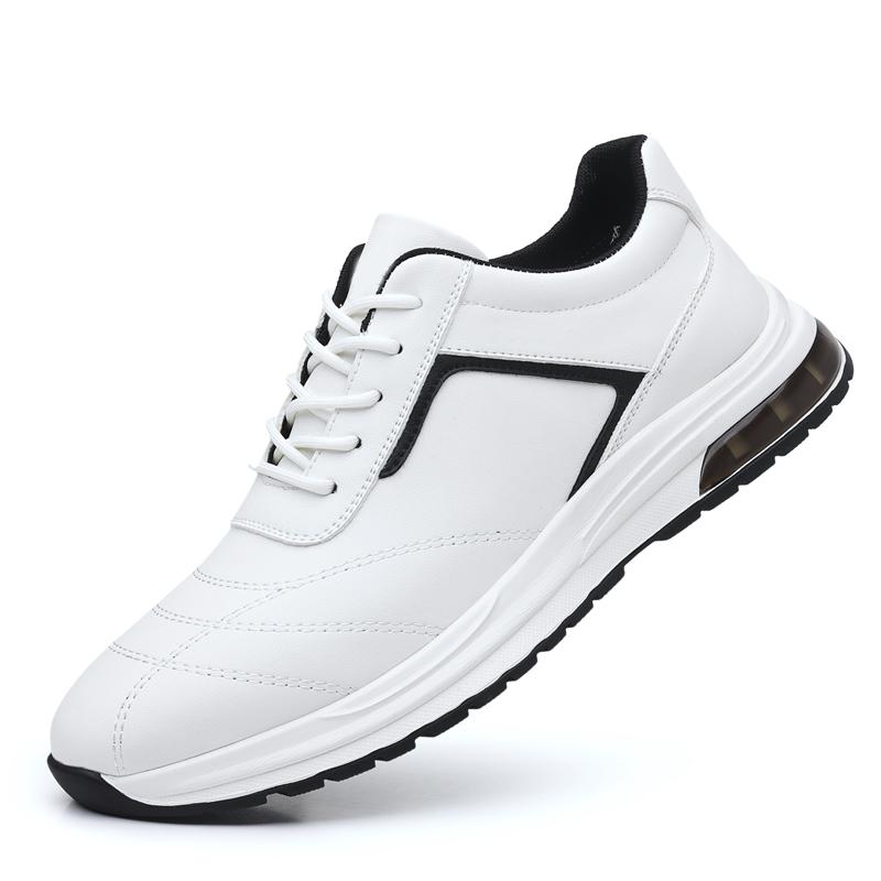 

Fashion Men s Running Shoes 2025 Summer Lightweight Mens Sneakers Comfortable Male Walking Shoes Handmade Men Casual Shoes Men s Flats 38 білий