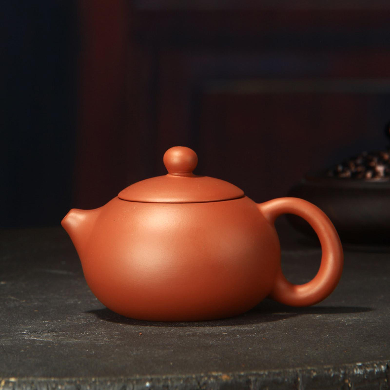 

Расписанный вручную чайник «Цзыша», фиолетовый глиняный чайник с декором в виде ситечка, китайский антикварный чайник для