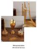 Middle East Golden Basket Incense Burner Set: 5-Piece Arabic & Southeast Asian Wedding Home Decoration
