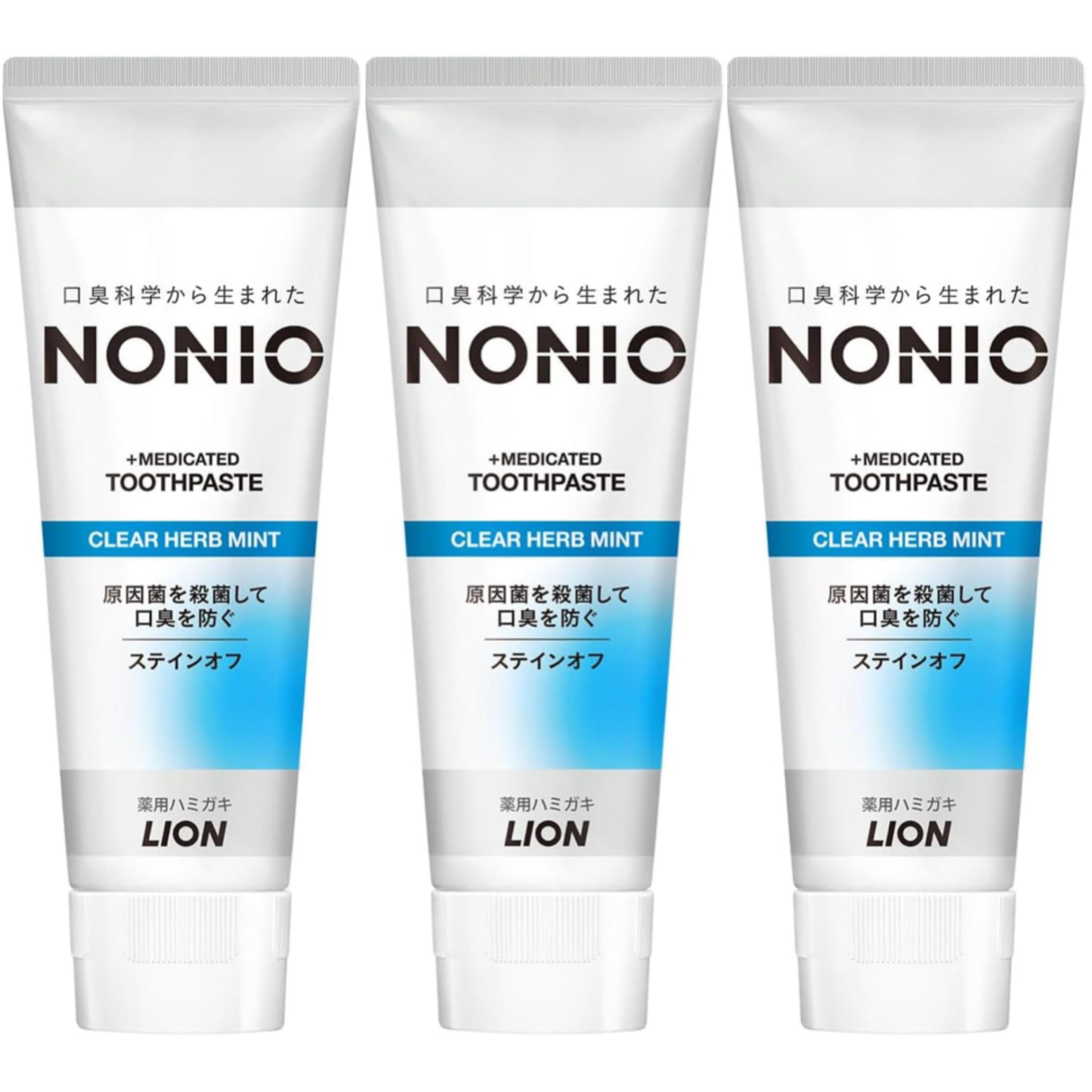 

[3 pieces] Nonio Toothpaste Clear Herb Mint 130g x 3 pieces