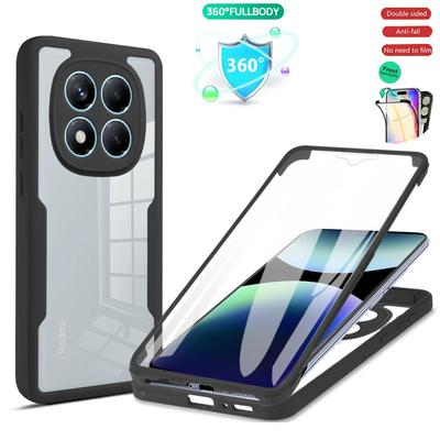Custodia Protettiva a 360° per Tutto il Corpo Per Xiaomi Redmi Note 14 Pro Plus 12S 11 10 13 Pro Custodie Note 14 5G 4G Silicone Trasparente Copertura per Telefono