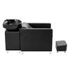 VEVOR Shampoo Backwash Chair, 661.4 LBS Loading Salon & Spa Hair Washing Station, Backwash Barber Shampoo Bowl and Chair