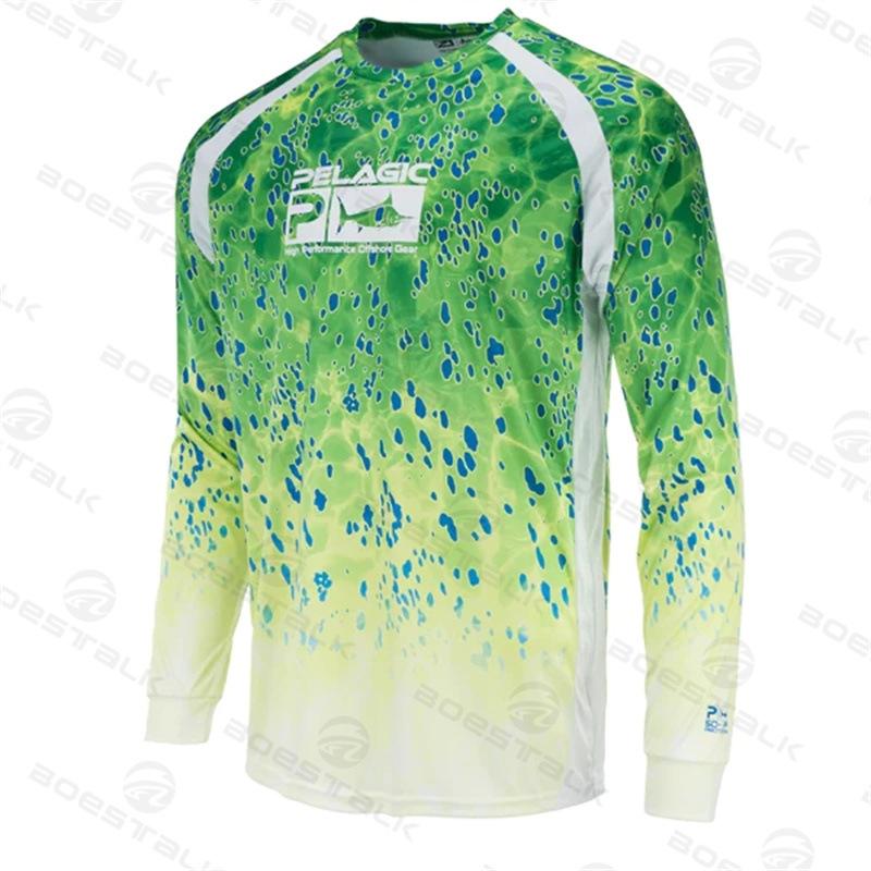 Amazon specializes in sunscreen tops, sea fishing, fishing suits, ice-cool and breathable long-sleeved sunscreen men's, fishing suits