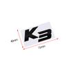 3D Black Chrome Silver Metal Logo Emblem Badge Decal Car Sticker for Kia K3 Car Accessories WR8