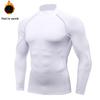 Men's High Neck Performance Long Sleeve Sports Shirt - Stretch, Breathable, Stand-Up Collar for Running & Basketball