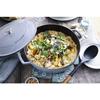 Staub Braiser Saut? Pan, Gray, 24cm, Double-Handled, Cast Iron Enamel, Shallow, Sukiyaki, Induction Compatible [Official Japanese Product] Braiser 405