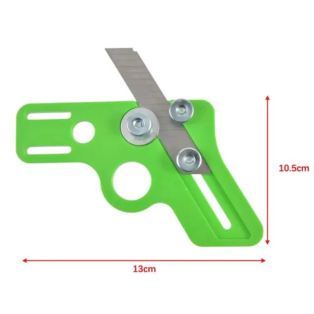 

1 шт., триммер для кромки, деревообработка, ручной триммер, ПВХ-лента, скребок для гипсокартона, прямоугольный закругленный триммер для дуги straight line