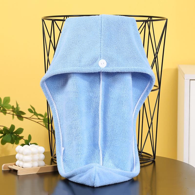 1PC Soft Fast-Drying Hair Turban Towel Random Colors Unisex Bath Hair Drying Cap for Women Men