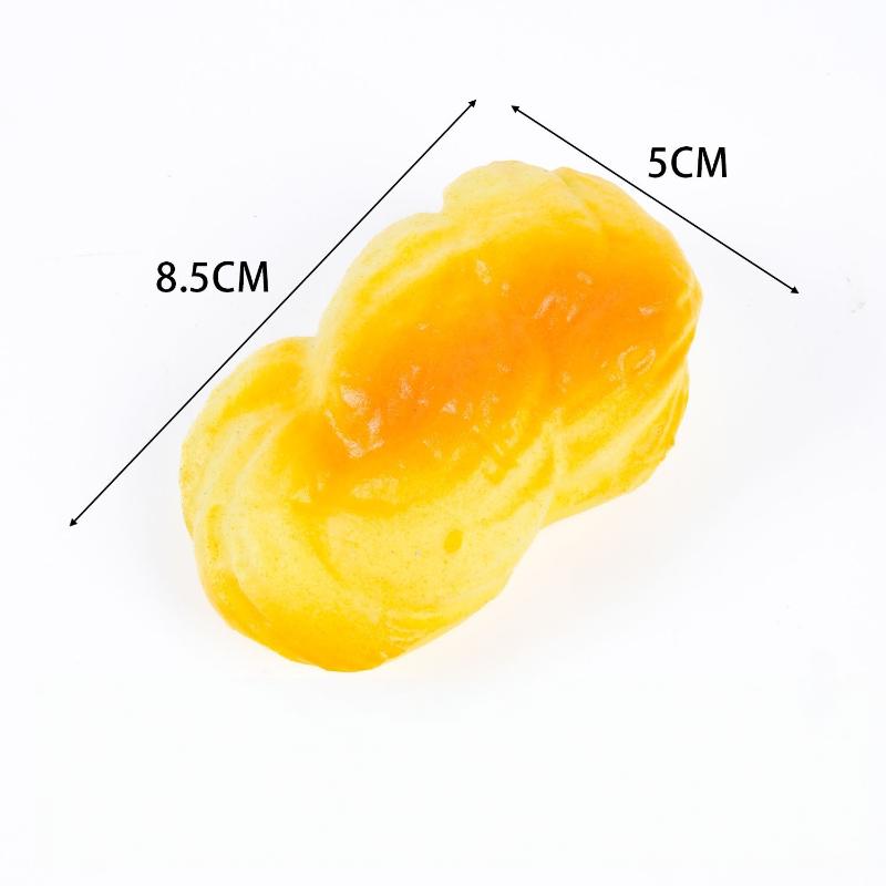 Simulation Food Slow Rebound Squeeze Toy 1Pcs Soft PU Bread Donut Cake Design Stress Reliever for Office Workers Anxiety Reduction