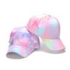 Summer Kids Baseball Cap Fashion Tie-dye Print Snapback Hat For Children Girls Outdoor Streetwear Adjustable Duck Tongue Cap