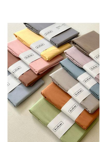 Five-Star Hotel Quality 100% Xinjiang Long-Staple Cotton Solid Color Pillowcase Set (Pair)