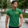 Men's Polo Shirt Button Collar Short Sleeve Casual Fit Lightweight Breathable Fabric Classic Design