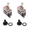 Heavy Duty Toggle Flick Switch with Waterproof Cover 15A 250V Rocker Switch Car Boat On Off SPST Terminal Auto Toggle Switch