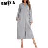 Zip Cardigan Spring, Autumn and Winter Pajamas Home Ladies Nightgowns