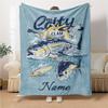Custom Name Adventure Colty Clam Blanket for Couch & Bed, Plush Cozy Fuzzy Blanket Super Soft & Warm Blankets for Fall and Winter. 0908199