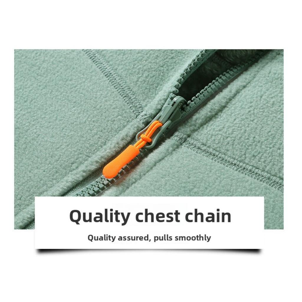 Διπλής όψης τζάκετ από κοραλλιογενές φλις σε στυλ ζευγαριού για άνδρες και γυναίκες, χειμερινό βαμβακερό τζάκετ για ζεστασιά, πανωφόρι για μέσα και έξω, τοπ