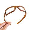 Women Headband Anti-slip Teeth Glasses Frame Design Acrylic Material Lightweight Hair Hoop Hair Accessories