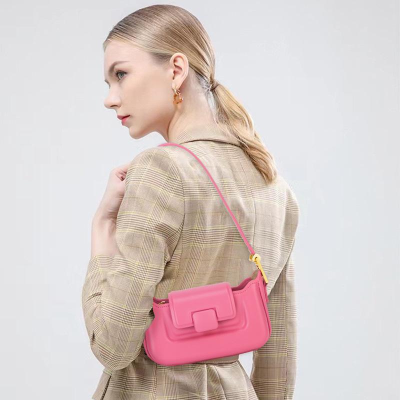 French Stick Armpit Small Square Bag, Women's New Style Bag, Spring Style, Women's Versatile and Stylish Single Shoulder Crossbody Bag, Niche Bag