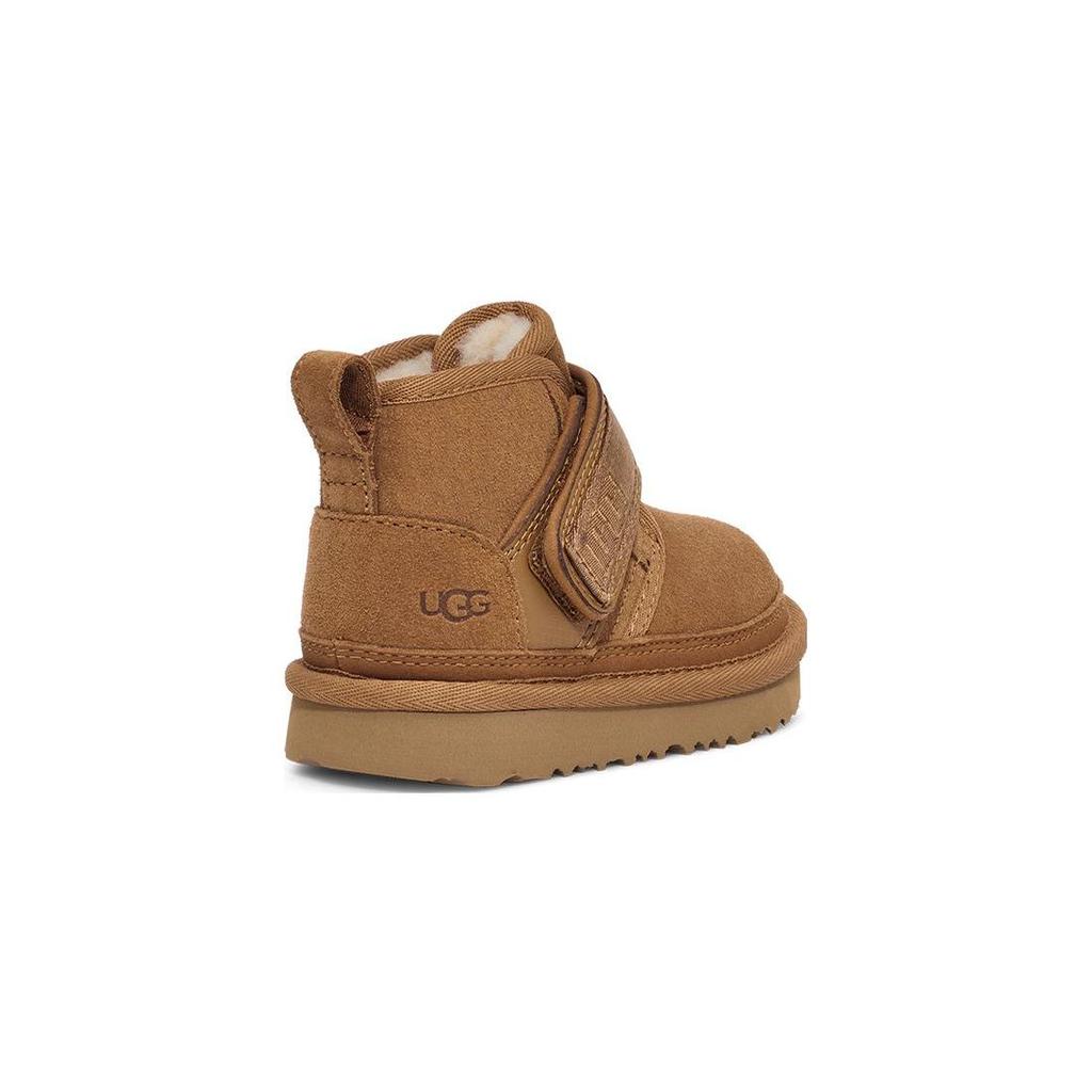 UGG Neumel Semsket Komfortable Varme Korte Snøstøvler Barnestøvler Kastanjebrun 1130757T-CHE