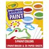 Crayola Waterless Solid Paint Drawing Set (5 Colors) with 20 Drawing Sheets (Item No. 541092) - Authentic Product