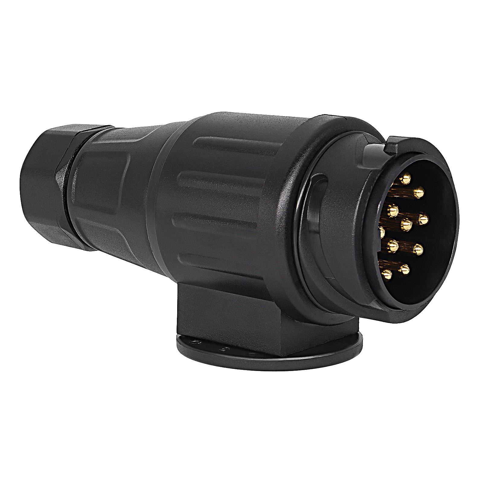 Woola Prise Remorque 13 Broches Métal Étanche 12V - Connecteur Femelle Pour Caravanes Et Remorques