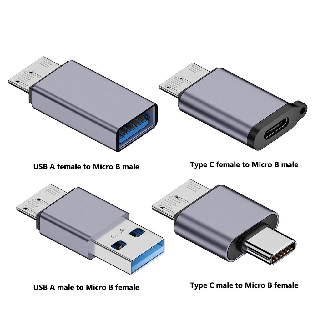 USB-A/Type-C To Micro B HDD Adapter USB3.1 Gen2 Data Transfer Converter 10Gbps High-speed for Hard Drive Cable Mobile Phone