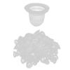 100pcs Disposable Tattoo Ink Cups Silicone Microblading Pigment Caps for Permanent Makeup
