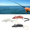 Fishing Baits Wobbler Muti-Section Jointed Mouse Shape Baits Trebles Hook Hard Crankbait Sink Tackle Swim Hard Baits