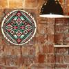 Aztec Tribal Metal Wall Art Decor Sign Southwest Geometric Farmhouse Door Street Garage Shop