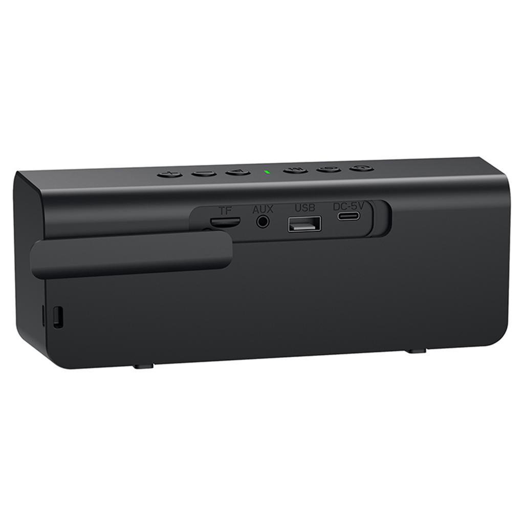 Portable Speaker 52mm Dual Full Range Wireless Speakers with RGB Lights Power Bass Black