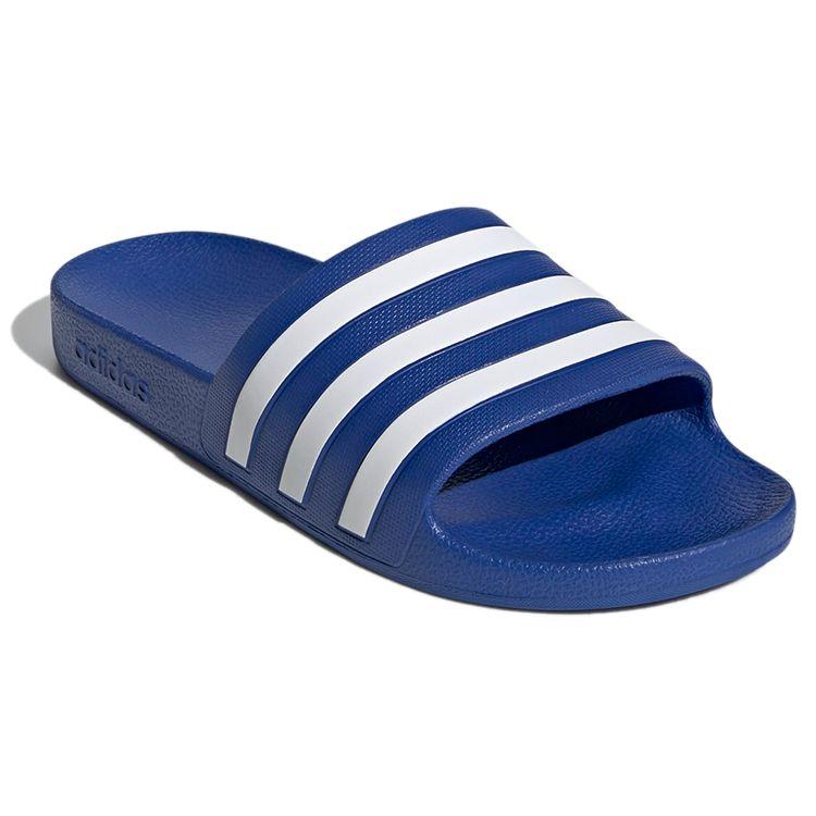adidas Adilette Aqua Outdoor Flat Sports Rubber Sole Non-Slip Slide Sandals Women Footwear Blue White EG1605