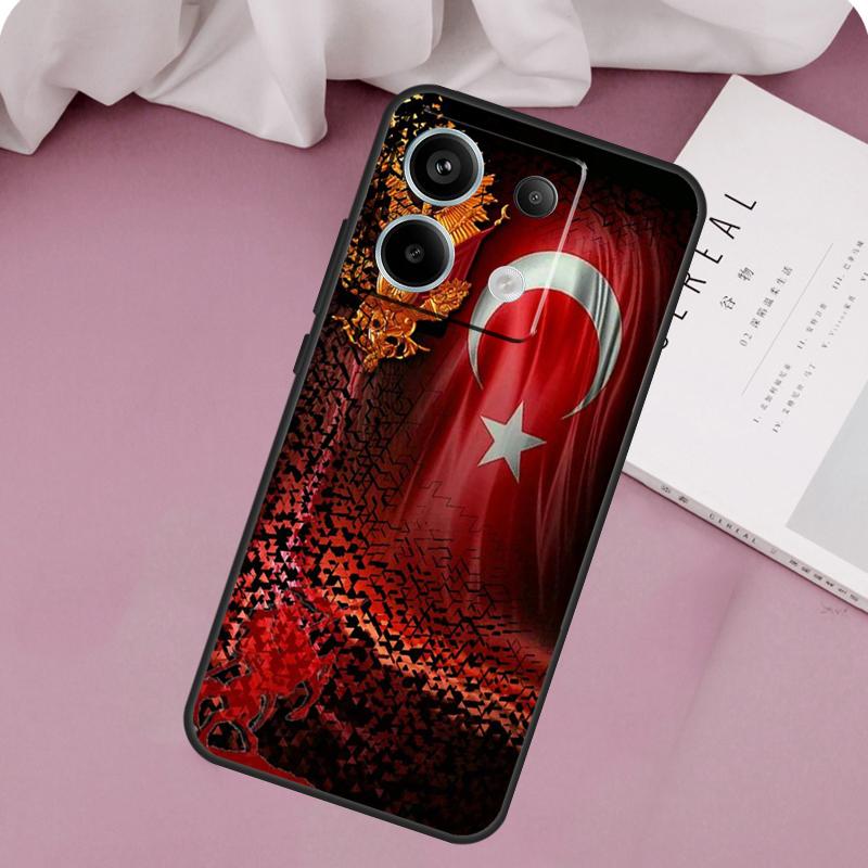 Türkei Türkische Flagge Hülle Für Xiaomi Redmi Note 14 Pro 13 12 11 10 9 11S 12S Redmi 15 14C 10C 12C 13C 15C Abdeckung