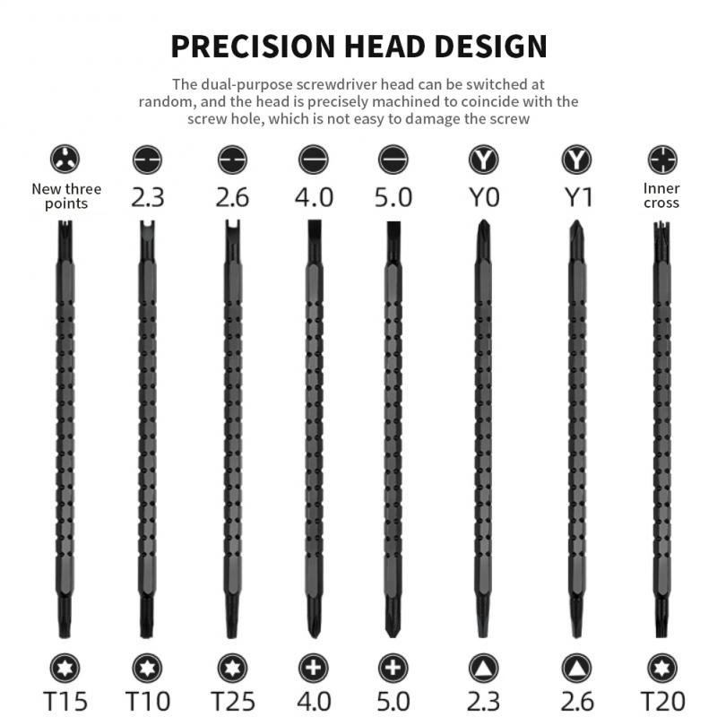 Screwdriver Assembly Magnetic Double Head Screwdriver Bits Hand Tool Screwdriver Set Multifunctional 17-in-1
