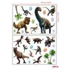 Naklejki świecące w pokoju dziecięcym z dinozaurami z epoki jurajskiej Naklejki świecące w pokoju dziecięcym z kreskówkowymi naklejkami ściennymi