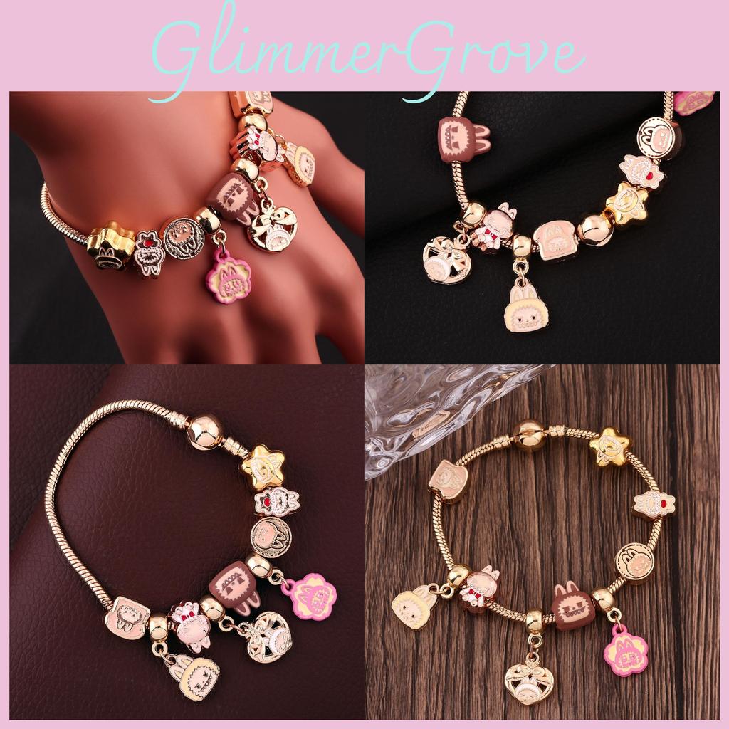 Cartoon Bracelet Bead Kit Alloy Components Gift Giving  Crafting Creative