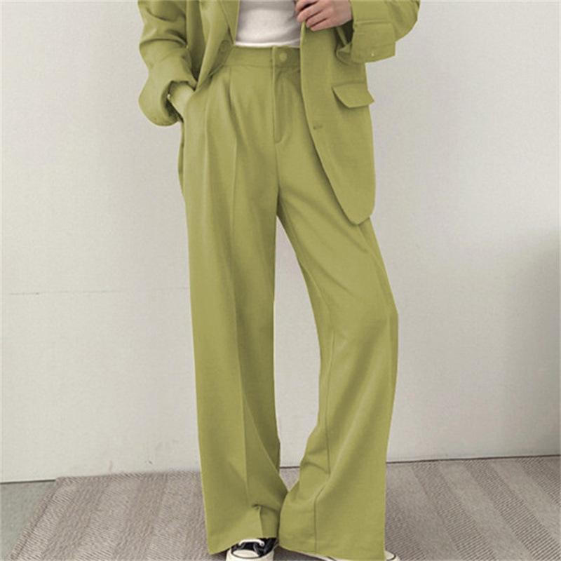 Women's Black Blazer & Suit Pants - Spring/Autumn 2025 Korean Street Style Casual Niche Design