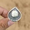 Natürlicher Shiva-Auge Muschel Edelstein 925 Silber Versprechen Verstellbarer Ring für Mädchen