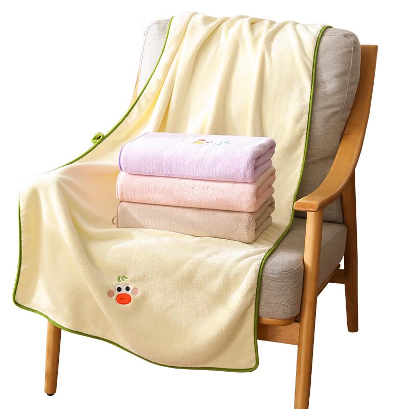 BILOV Whimsical Coral Fleece Bath Towel