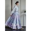 JK&JS New Chinese Style Hanfu-Inspired Shirt and Skirt Set