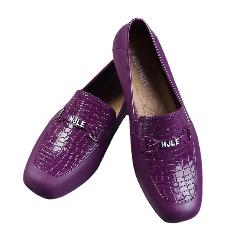 Women's Low-Cut Non-Slip Waterproof Rain Boots for Fashion and Work