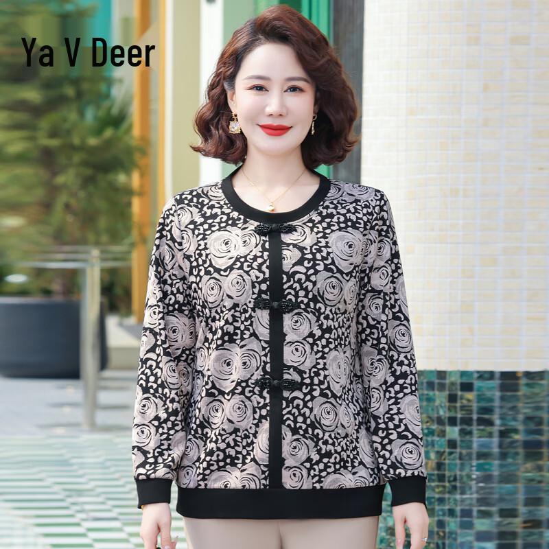 Yalu Women s Floral Long Sleeve T-Shirt XL