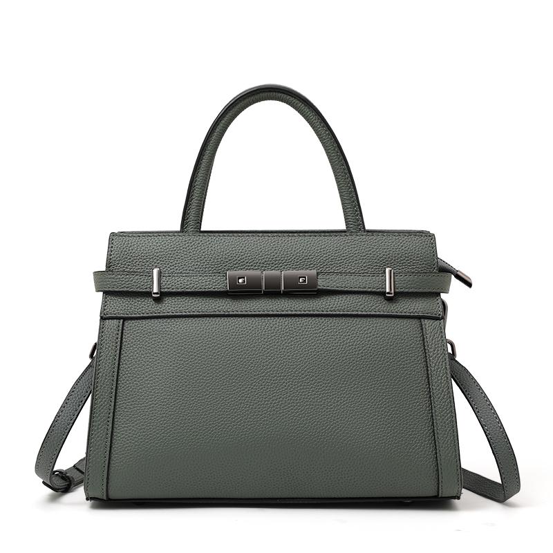 Genuine leather women's bag original first layer cowhide women's hand shoulder simple tote bag occupation